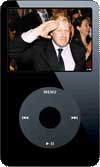 boris johnson on a video ipod