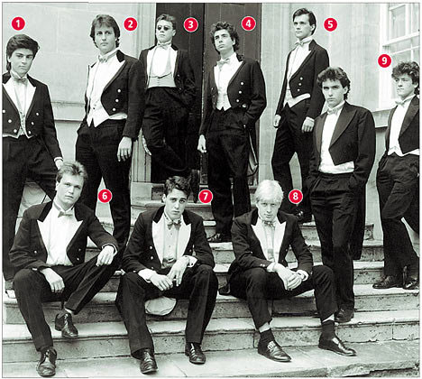 David Cameron in dinner jacket