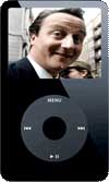 david cameron on a video ipod