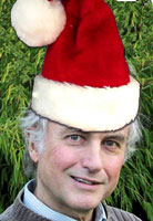 dawkins in santa hat