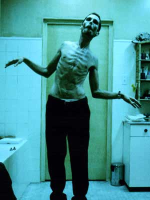 christian bale is really thin