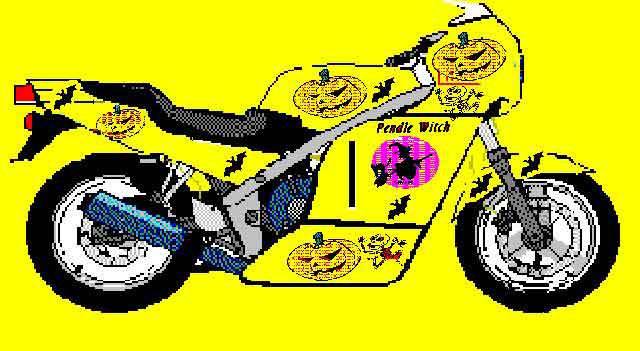 picture of halloween style bike design